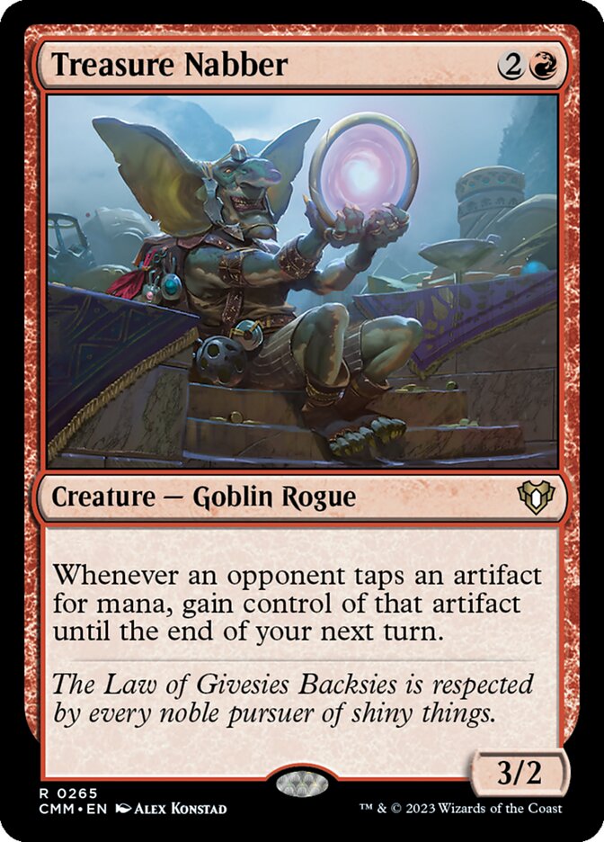 Treasure Nabber 265/451 (Commander Masters)  - Foil