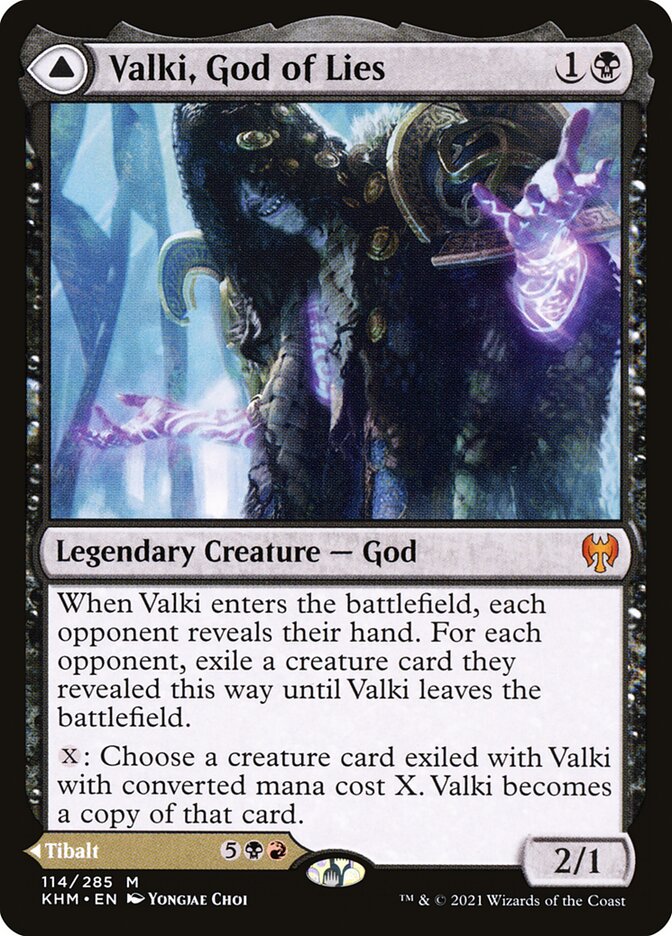 Valki, God of Lies // Tibalt, Cosmic Impostor 114 (Kaldheim) 