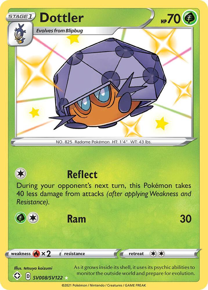 Dottler SV008/SV122 (Shining Fates: Shiny Vault)  - Holofoil