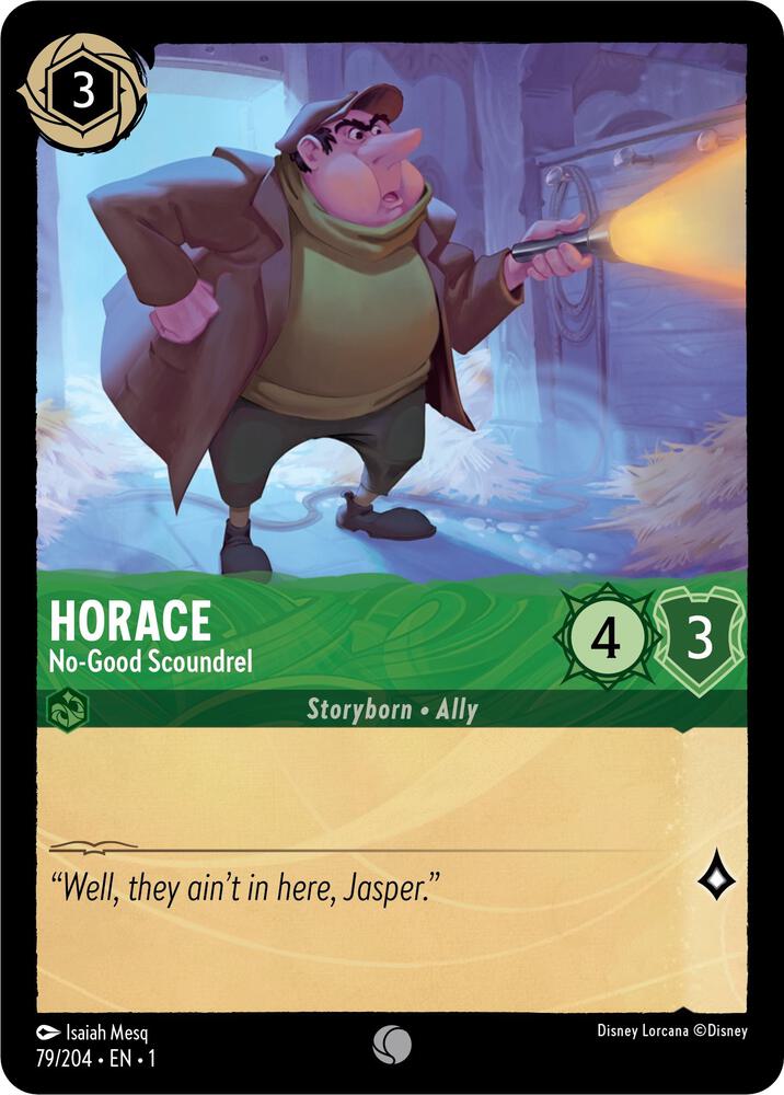Horace, No Good Scoundrel 79/204 (The First Chapter)  - Cold Foil