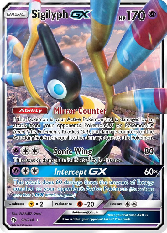 Sigilyph GX 98/214 (SM - Lost Thunder)  - Holofoil