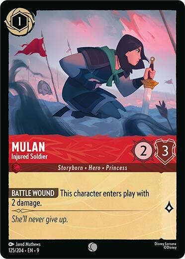 Mulan, Injured Soldier 125/204 (Fabled)  - Cold Foil