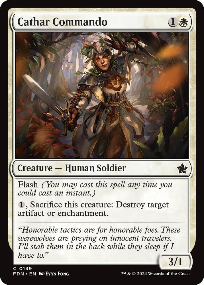 Cathar Commando 139/291 (Foundations)  - Foil