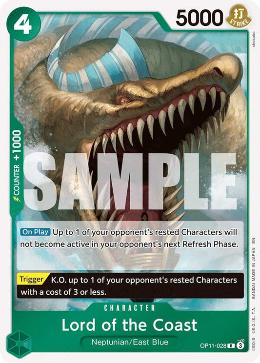 Lord of the Coast OP11-028 (A Fist of Divine Speed)  - Foil