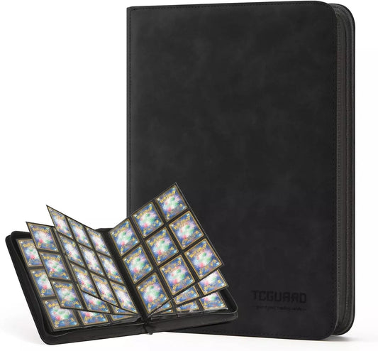 Premium Binder 540 Card Slot - Black - 9 Pocket Double Sided Pages - Side-loading Pockets