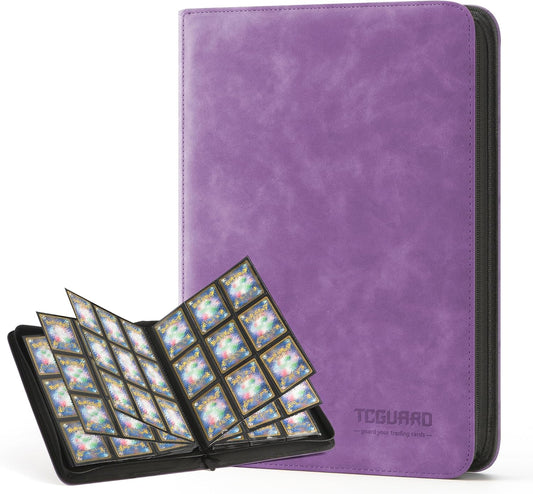 Premium Binder 540 Card Slot - Purple - 9 Pocket Double Sided Pages - Side-loading Pockets