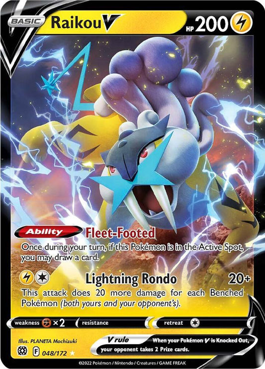 Raikou V 048/172 (SWSH09: Brilliant Stars)  - Holofoil