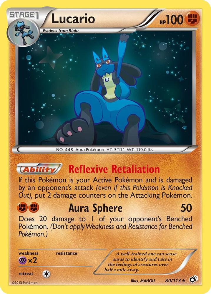 Lucario 80/113 (Legendary Treasures)  - Holofoil