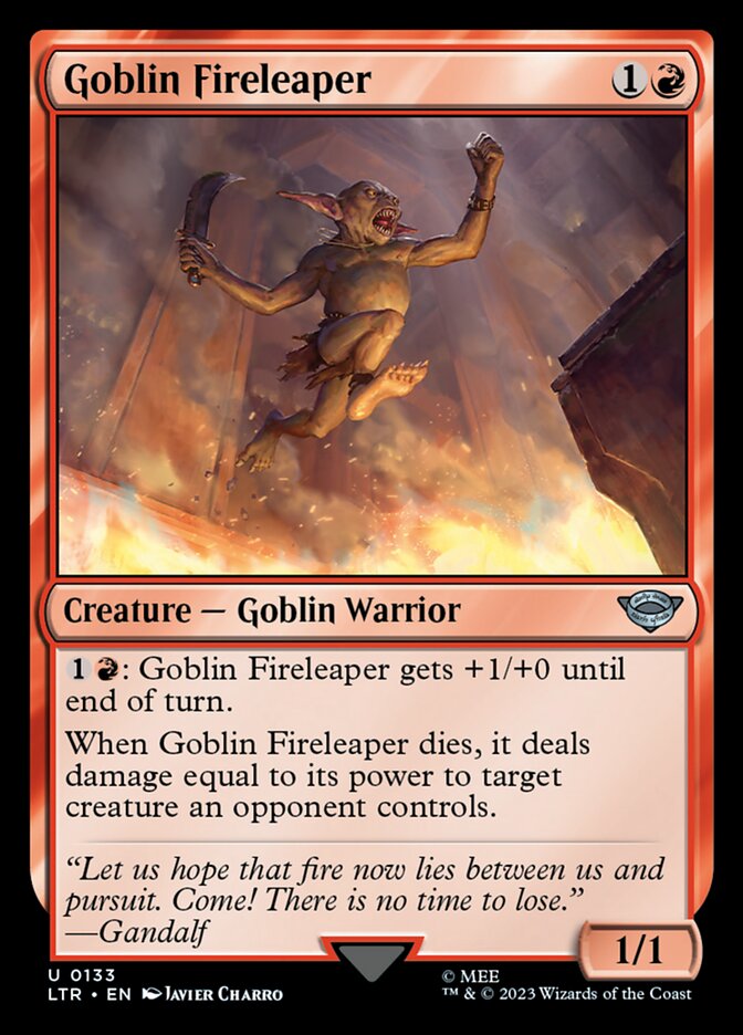 Goblin Fireleaper 133/281 (Universes Beyond: The Lord of the Rings: Tales of Middle-earth) 