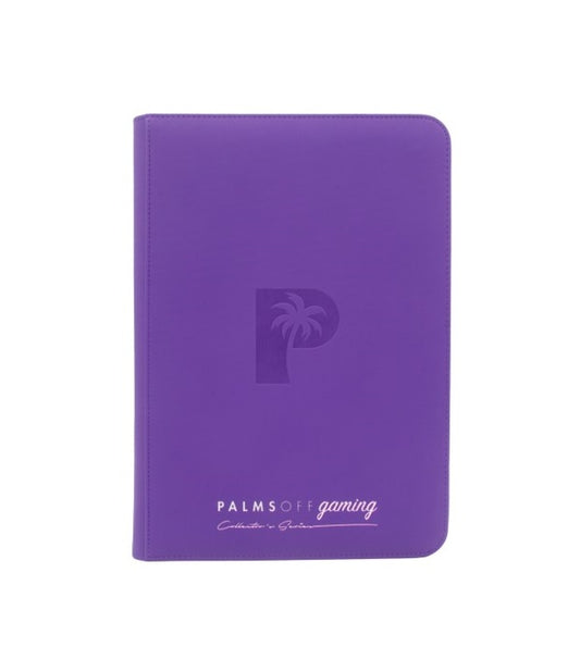 COLLECTOR'S SERIES TOP LOADER ZIP BINDER - CLEAR (216 CAPACITY) - PURPLE