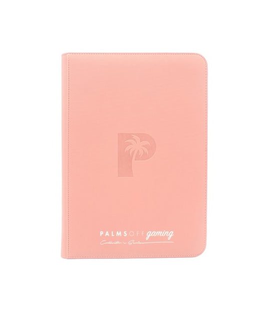 COLLECTOR'S SERIES TOP LOADER ZIP BINDER - CLEAR (216 CAPACITY) - PINK