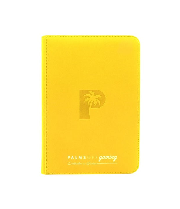 COLLECTOR'S SERIES TOP LOADER ZIP BINDER - CLEAR (216 CAPACITY) - YELLOW