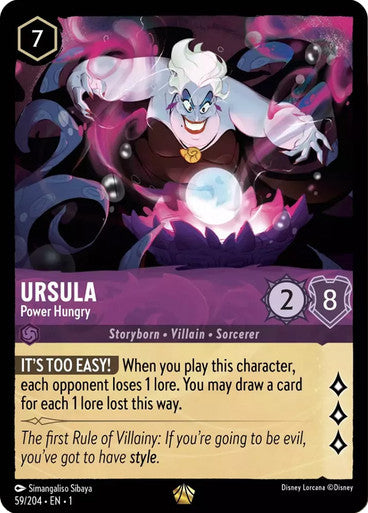 59/204 Ursula - Power Hungry - Disney Lorcana First Chapter