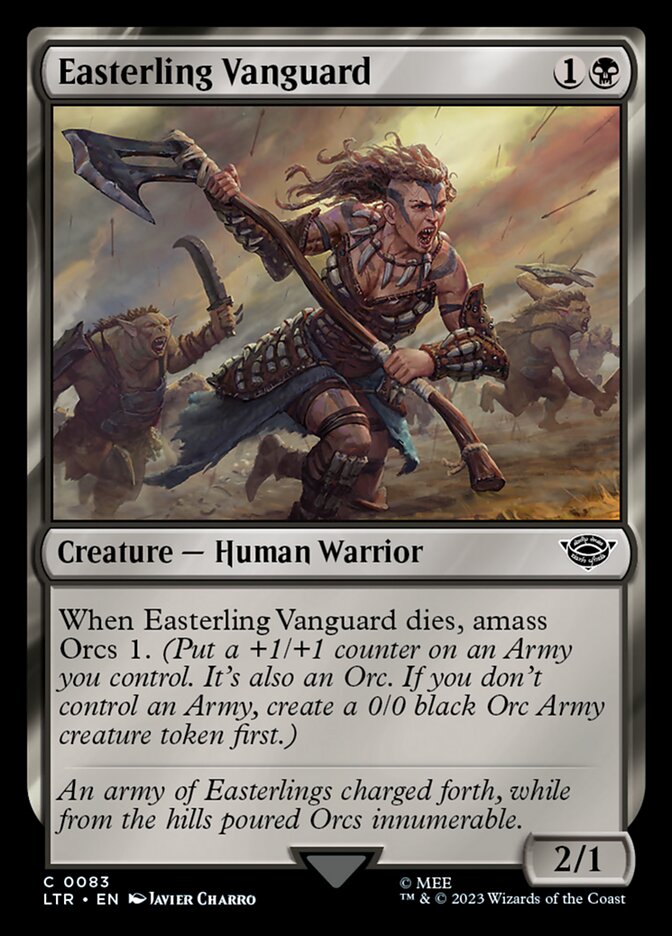 Easterling Vanguard 83/281 (Universes Beyond: The Lord of the Rings: Tales of Middle-earth)  - Foil