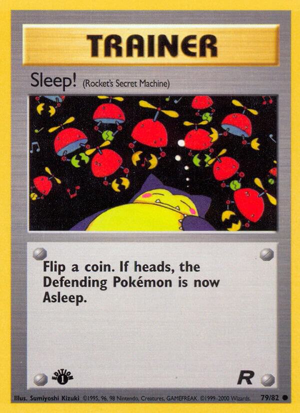 Sleep Rocket's Secret Machine 79/82 (Team Rocket)  - 1st Edition