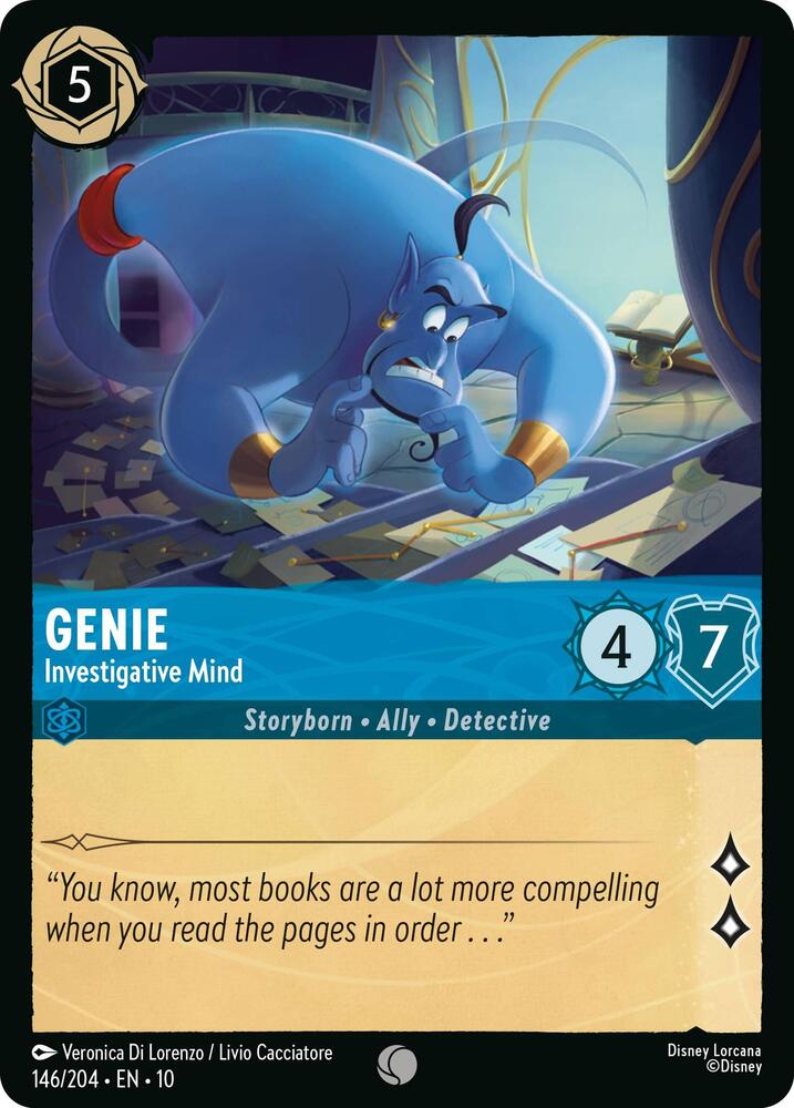 Genie, Investigative Mind 146/204 (Whispers in the Well)  - Cold Foil