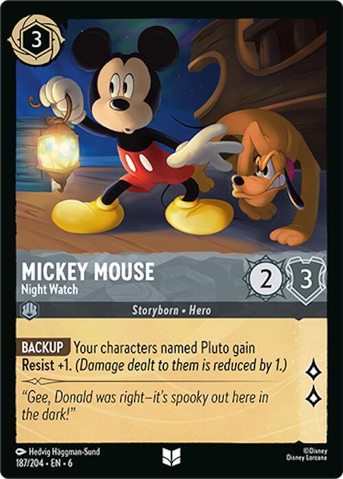 Mickey Mouse, Night Watch 187/204 (Azurite Sea) 