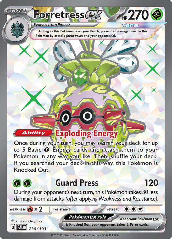 Forretress ex 230/193 (SV02: Paldea Evolved)  - Holofoil