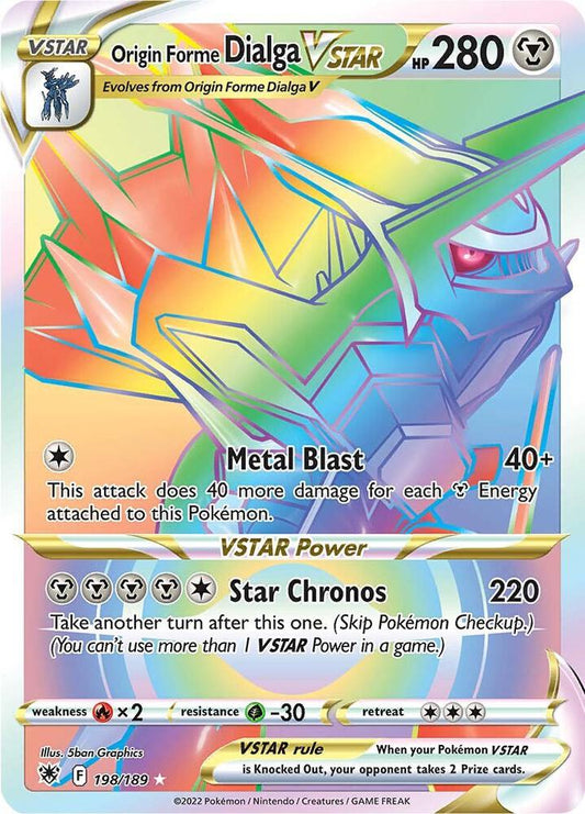 Origin Forme Dialga VSTAR Secret 198/189 (SWSH10: Astral Radiance)  - Holofoil