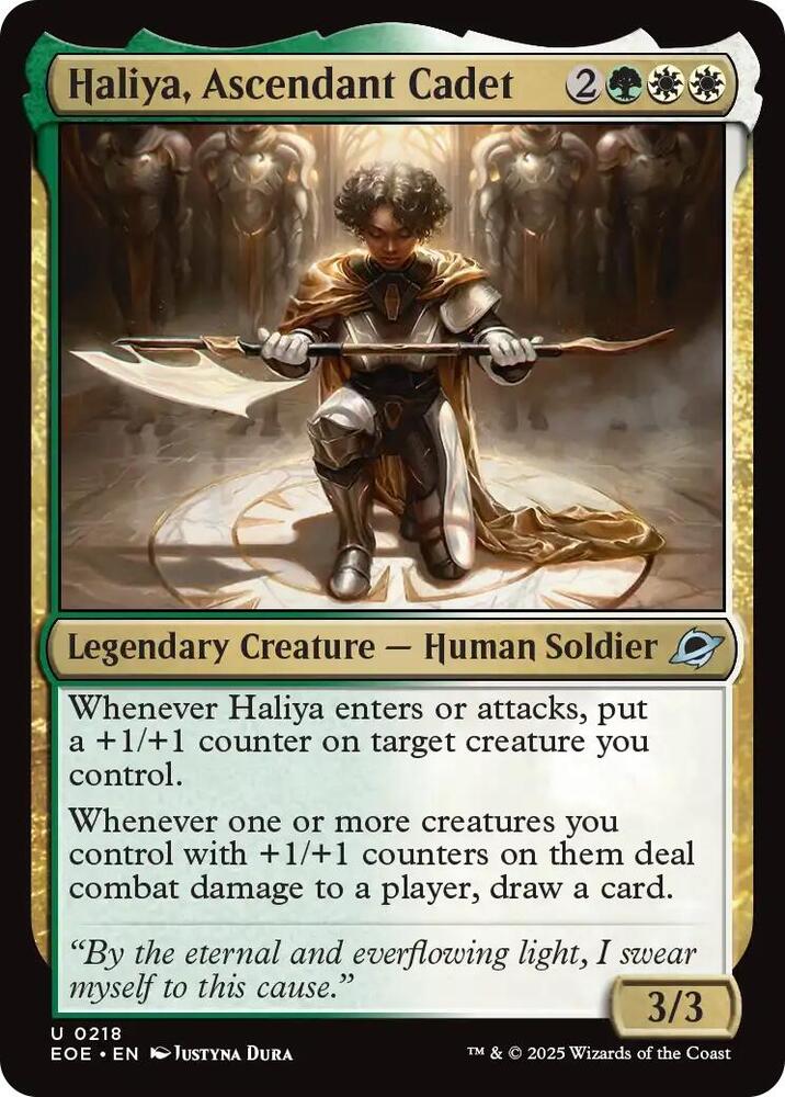 Haliya, Ascendant Cadet 218 (Edge of Eternities) 