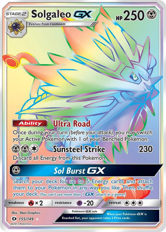 Solgaleo GX 155/149 (SM Base Set)  - Holofoil
