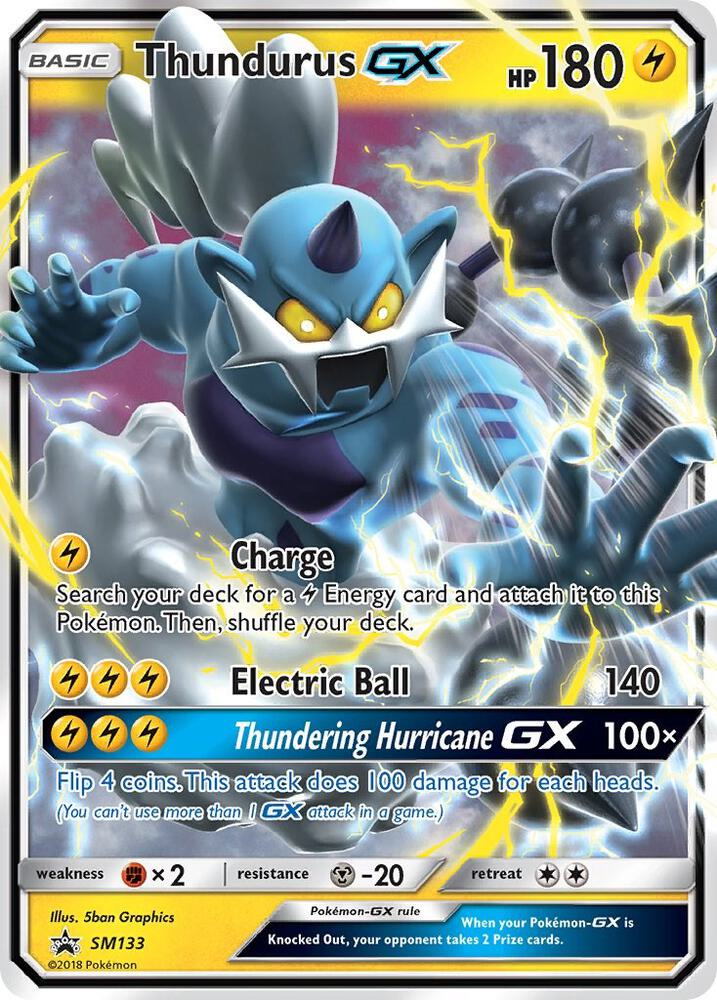 Thundurus GX SM133 (SM Promos)  - Holofoil