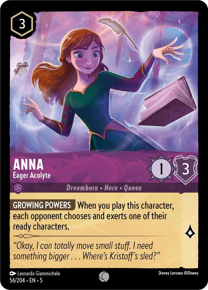 Anna, Eager Acolyte 56/204 (Shimmering Skies)  - Cold Foil