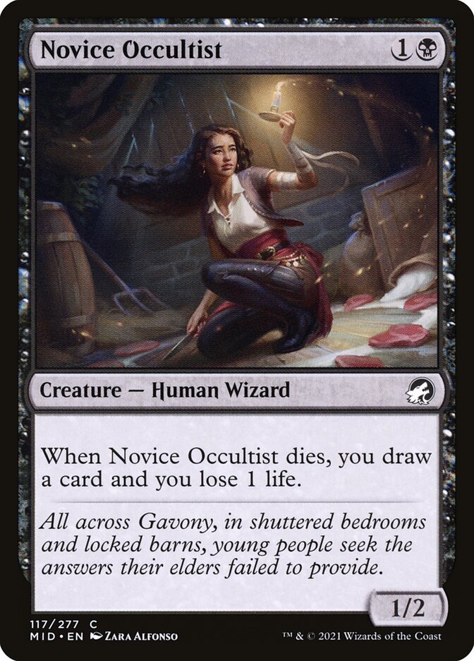 Novice Occultist 117/277 (Innistrad: Midnight Hunt) 