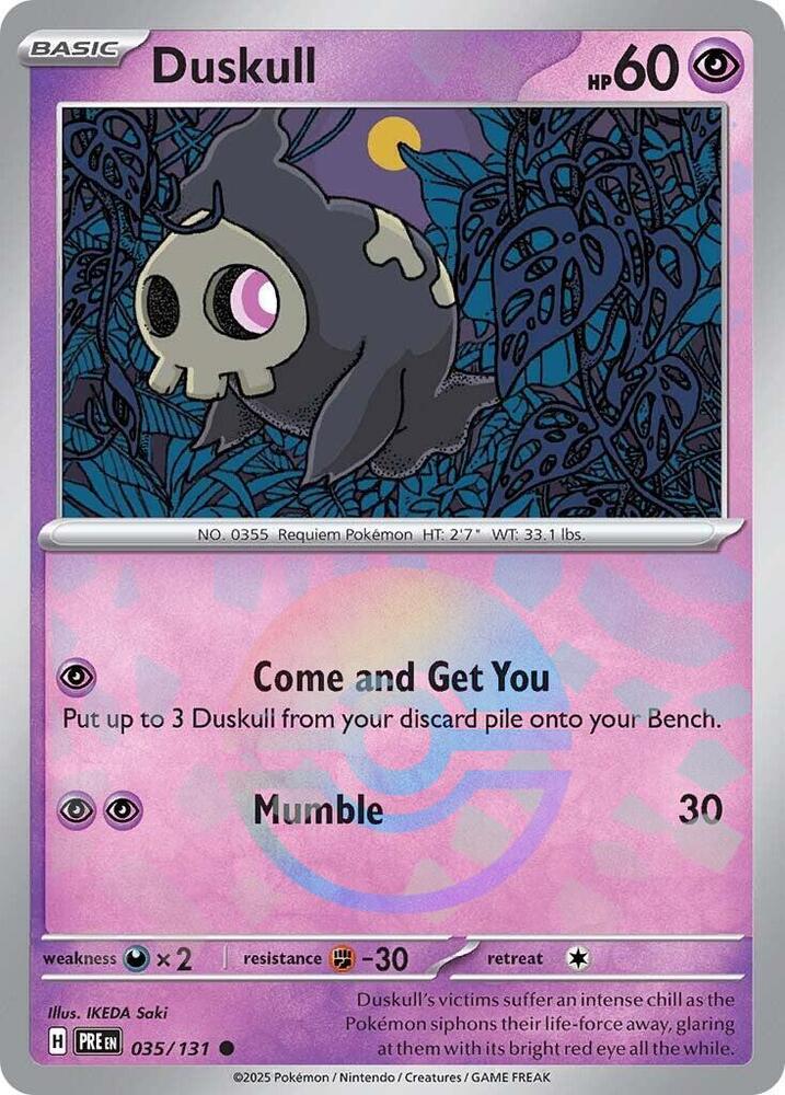 Duskull 035/131 (SV: Prismatic Evolutions)  - Poke Ball Holofoil