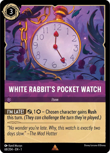 68/204 White Rabbit's Pocket Watch - Disney Lorcana First Chapter