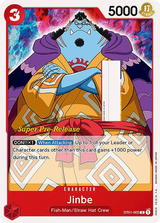 Jinbe ST01-005 (Super Pre-Release Starter Deck 1: Straw Hat Crew) 