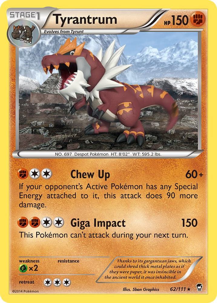 Tyrantrum 62/111 (XY - Furious Fists) 