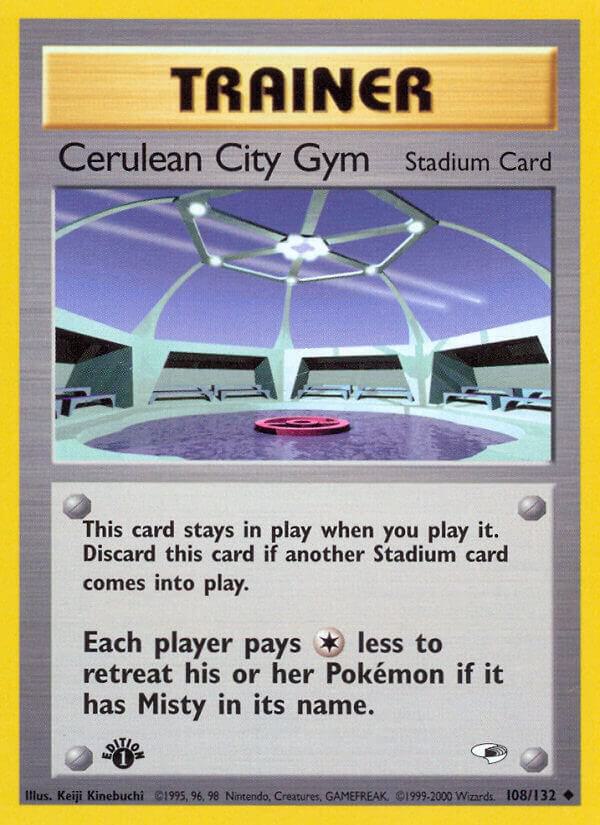 Cerulean City Gym 108/132 (Gym Heroes)  - 1st Edition