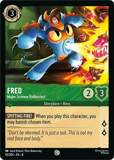 Fred, Major Science Enthusiast 92/204 (Reign of Jafar) 