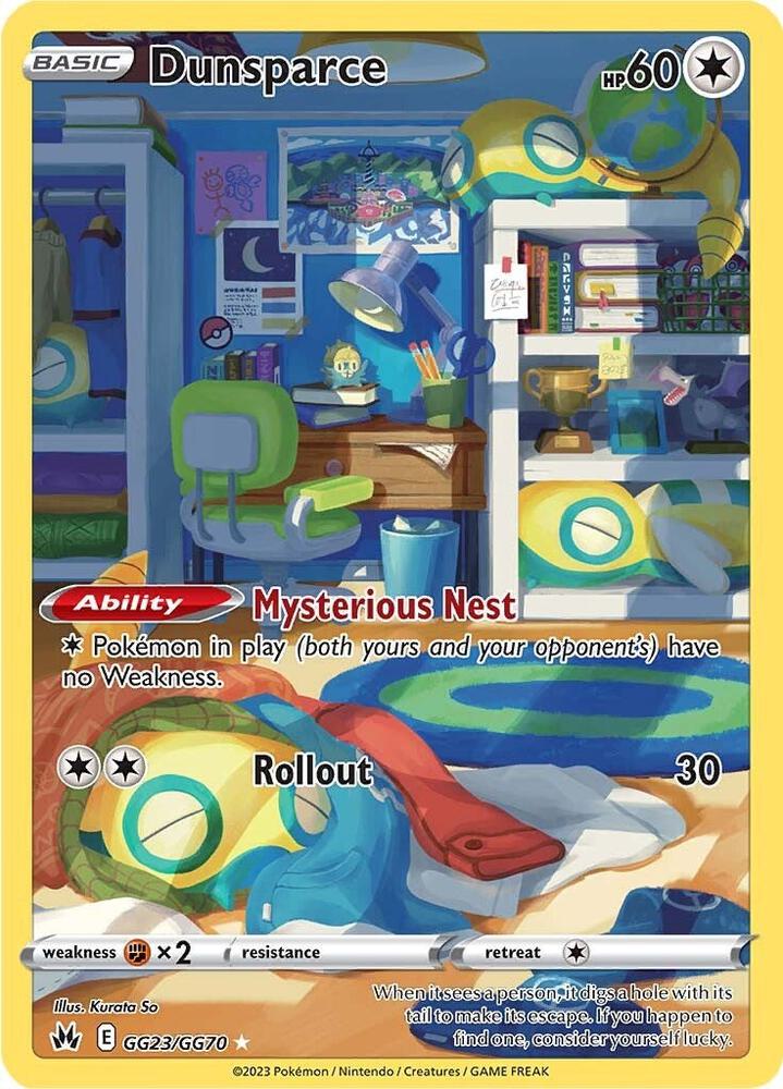Dunsparce GG23/GG70 (Crown Zenith: Galarian Gallery)  - Holofoil
