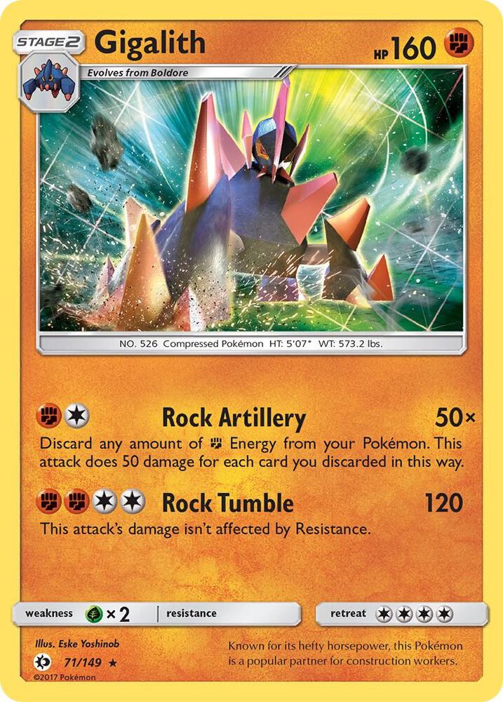 Gigalith 71/149 (SM Base Set)  - Holofoil