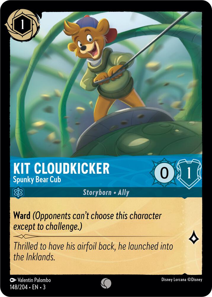 Kit Cloudkicker, Spunky Bear Cub 148/204 (Into the Inklands) 