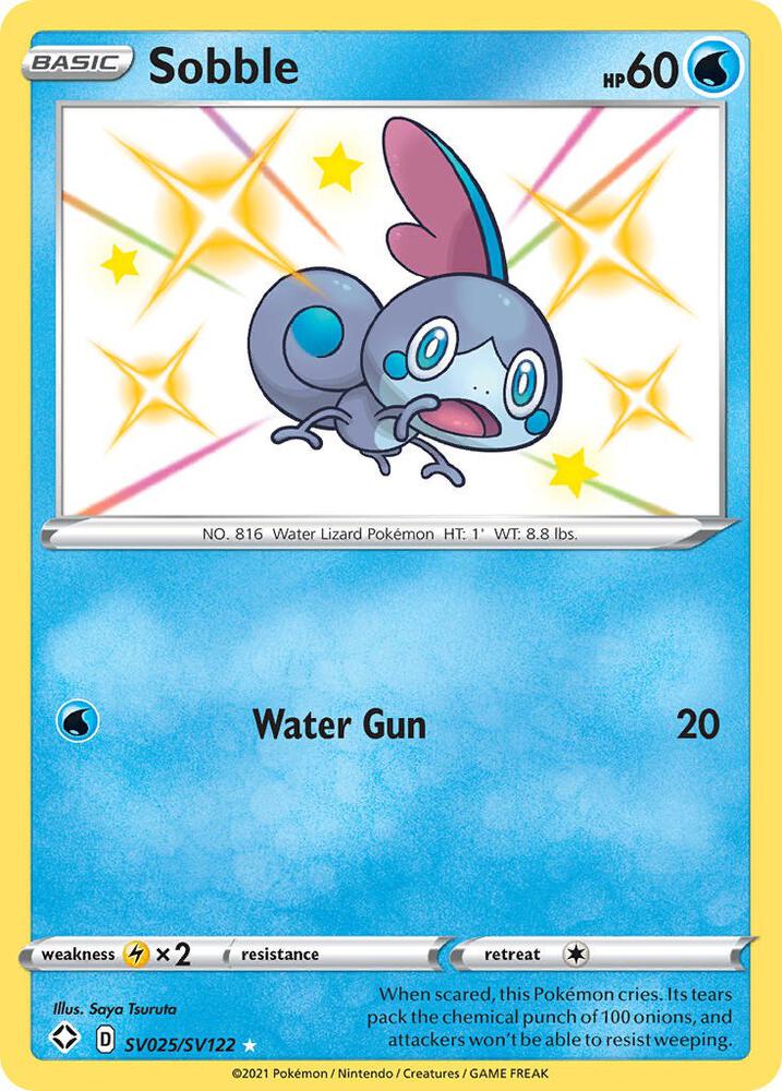 Sobble SV025/SV122 (Shining Fates: Shiny Vault)  - Holofoil