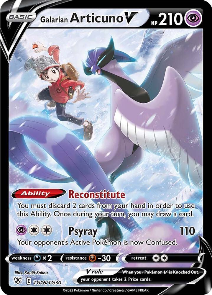 Galarian Articuno V TG16/TG30 (SWSH10: Astral Radiance Trainer Gallery)  - Holofoil