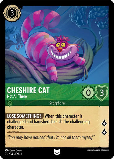 71/204 Cheshire Cat - Not All There - Disney Lorcana First Chapter