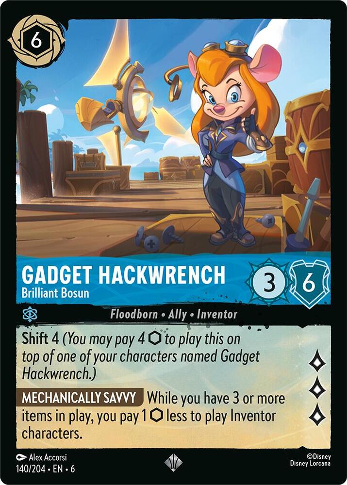 Gadget Hackwrench, Brilliant Bosun 140/204 (Azurite Sea)  - Cold Foil