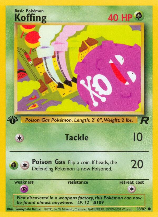 Koffing 58/82 (Team Rocket)  - 1st Edition