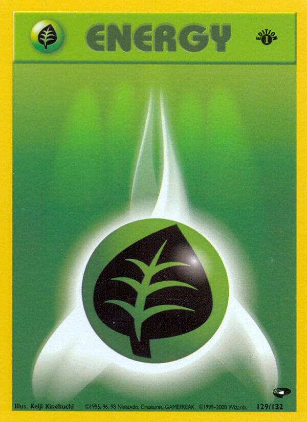 Grass Energy 129/132 (Gym Challenge)  - 1st Edition