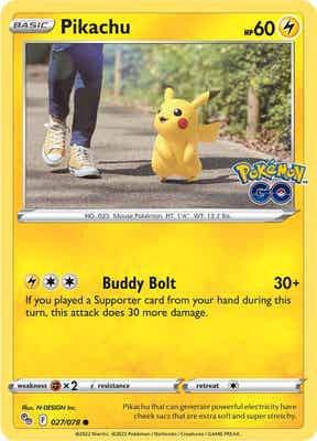 Pikachu 027/078 (Pokemon GO) 