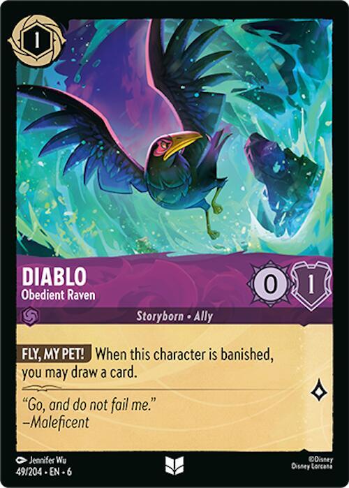 Diablo, Obedient Raven 49/204 (Azurite Sea)  - Cold Foil