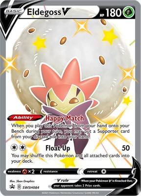 Eldegoss V SWSH084 (SWSH: Sword & Shield Promo Cards)  - Holofoil