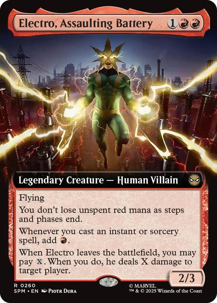 Electro, Assaulting Battery 260 (Marvel's Spider-Man)  - Extended Art