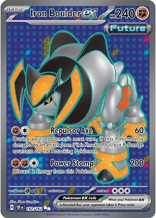 Iron Boulder ex 192/162 (SV05: Temporal Forces)  - Holofoil