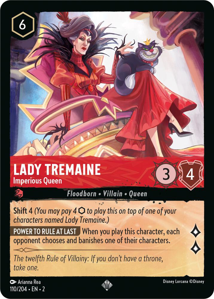 Lady Tremaine, Imperious Queen 110/204 (Rise of the Floodborn) 