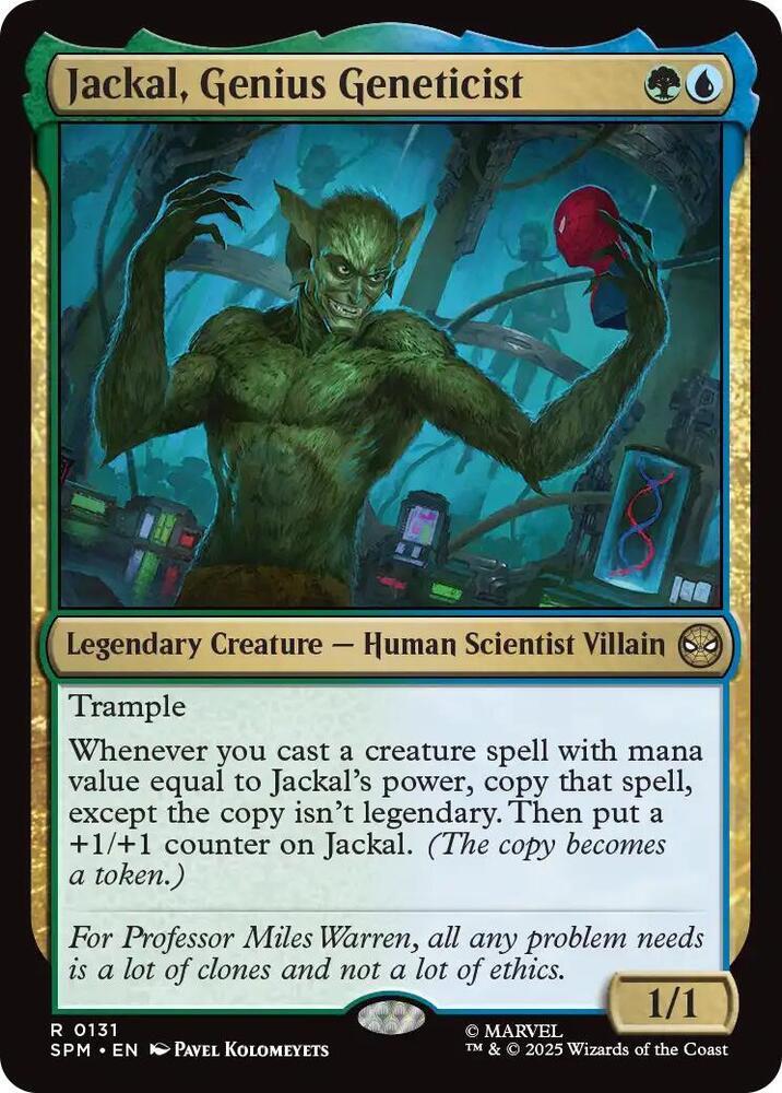 Jackal, Genius Geneticist 131/198 (Marvel's Spider-Man) 